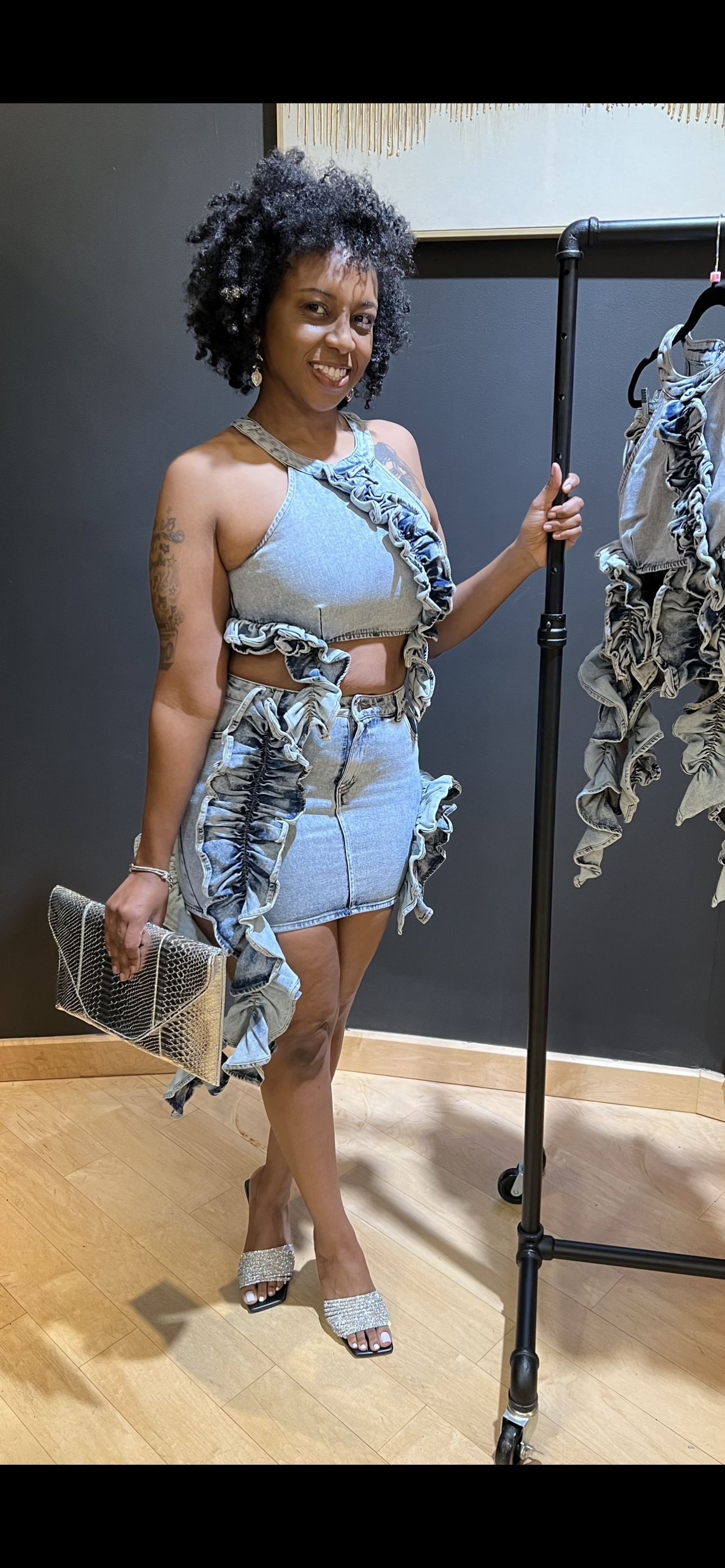 Jen Ruffle Skirt Set