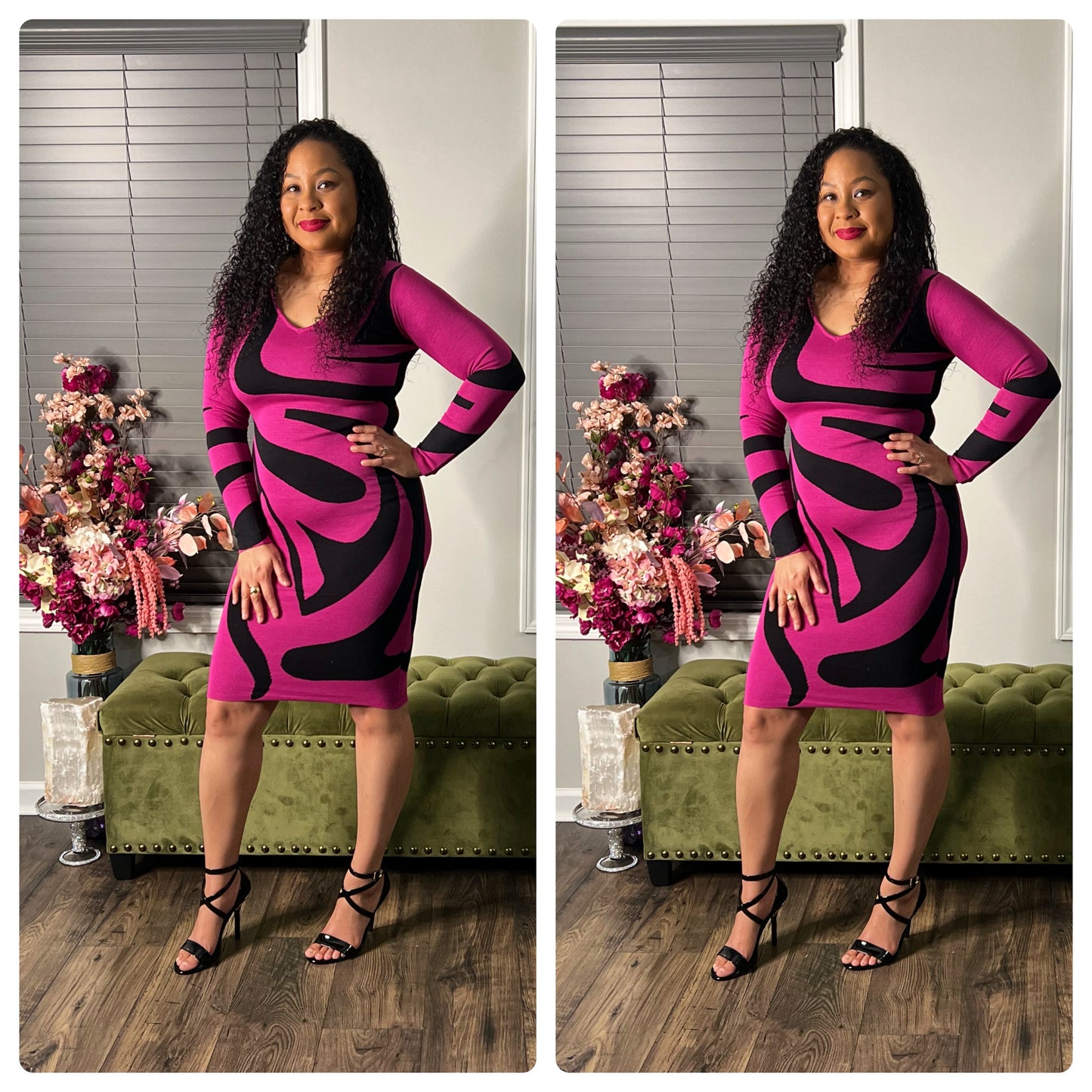 Pink Swirl Dress