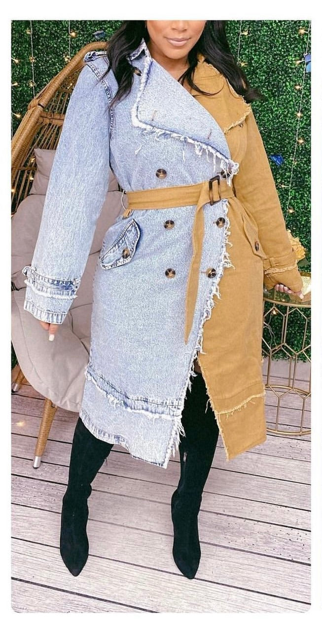Khaki/Jean Coat