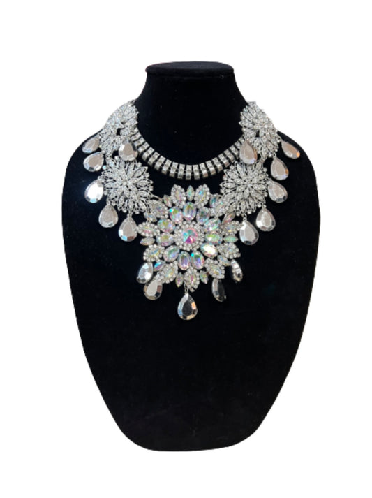 Vintage Silver Diamond Necklace