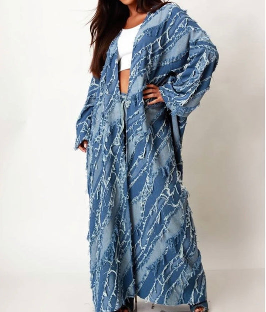 Denim duster/cardigan