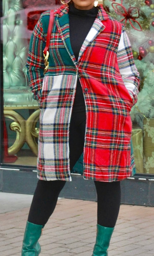 That’s Me Plaid Wool Coat