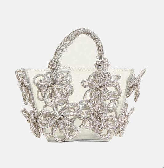 ￼ Clear Rhinestone Bag