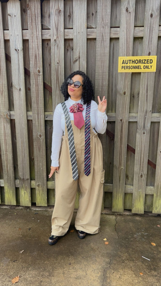 Tie oversized Jumpsuit