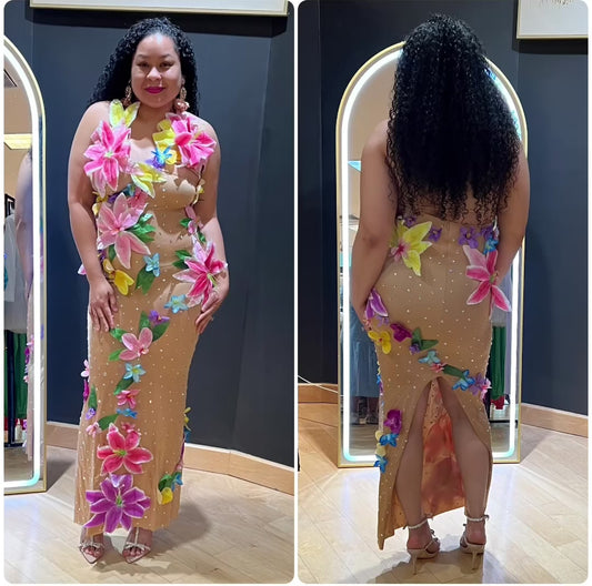 Mesh Flower Dress