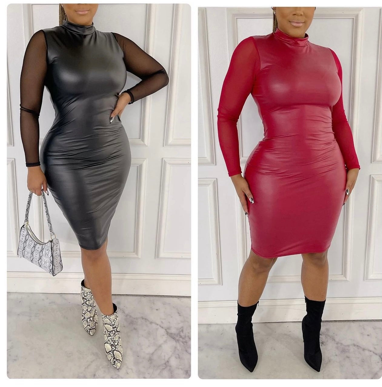 Faux Bodycon Dress