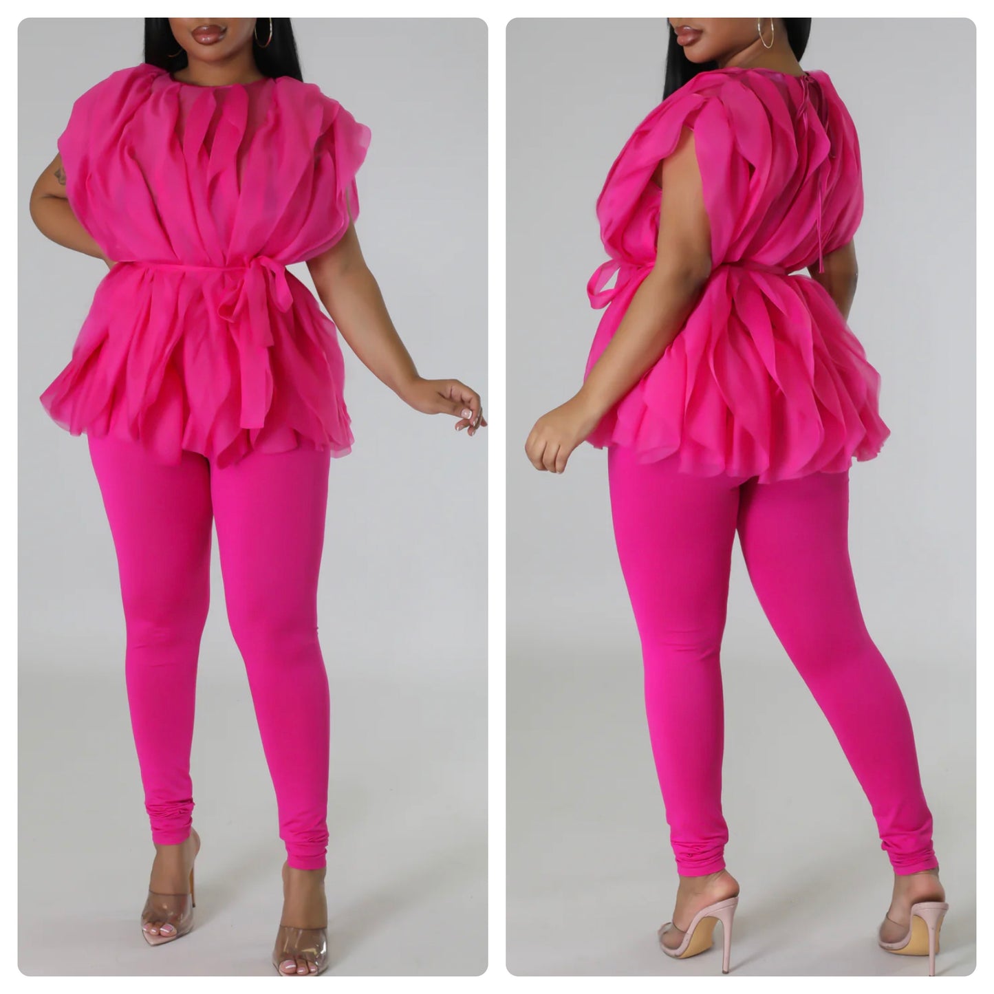 Pink Ruffle Set